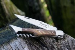 Laguiole Style De Vie Zakmes Met Kurkentrekker - Olijfhout -Speciaalzaken Voor Keukengerei laguiole zakmes olijfhout kurkentrekker3
