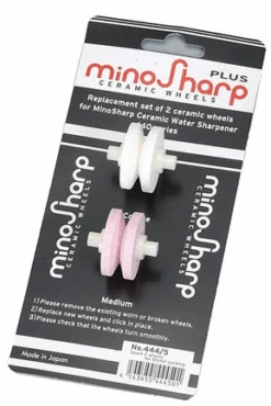 Minosharp Reserve Wieltjes Voor Minosharp Waterslijper 0440 - 2 Stuks 9 Minosharp Reserve Wieltjes Voor Minosharp Waterslijper 0440 - 2 Stuks -Speciaalzaken Voor Keukengerei minosharp slijpset verpakking 440
