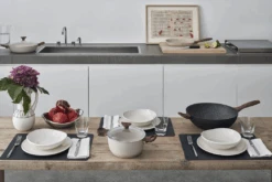 Sambonet Wokpan Rock 'n' Rose - Zwart - ø 32 Cm - Standaard Anti-aanbaklaag -Speciaalzaken Voor Keukengerei sambonet rock n rose sfeer8