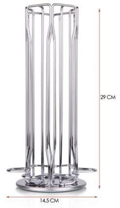 Jay Hill Nespresso Cuphouder - RVS - 42 Stuks 7 Jay Hill Nespresso Cuphouder - RVS - 42 Stuks -Speciaalzaken Voor Keukengerei sareva cuphouder nespresso afmetingen