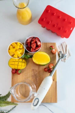 Sareva IJsjesmaker - 10 Ijsjes - Rood - Siliconen - Easy Release - Herbruikbaar -Speciaalzaken Voor Keukengerei sareva ijsjesvorm