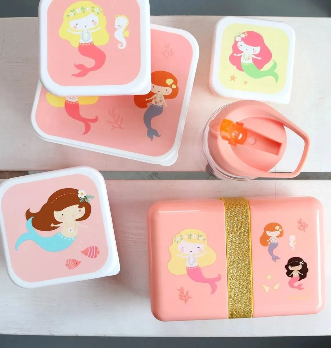 A Little Lovely Company Lunchbox - Zeemeermin 8 A Little Lovely Company Lunchbox - Zeemeermin - Afbeelding 6