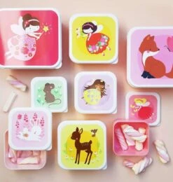 A Little Lovely Company Lunchset - Fee -Speciaalzaken Voor Keukengerei sbsefa28 lr 6 lunch and snack box set fairies
