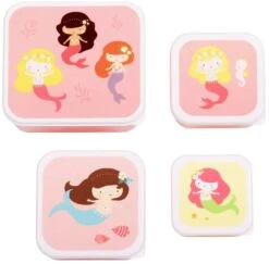 A Little Lovely Company Lunchset - Zeemeermin -Speciaalzaken Voor Keukengerei sbseme40 lr 1 lunch snack box set mermaids