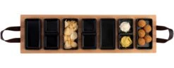 Bowls & Dishes Serveerplank / Tapasplank Streetfood 7-vaks Zwart - XXL -Speciaalzaken Voor Keukengerei vbb1869.zw 2 1