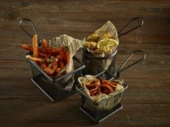 Hendi Frietmandje RVS ø 9 Cm -Speciaalzaken Voor Keukengerei vetvrij20papier 2 1