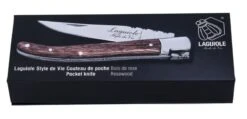 Laguiole Style De Vie Zakmes Rozenhout -Speciaalzaken Voor Keukengerei zakmes rozenhout dicht gr